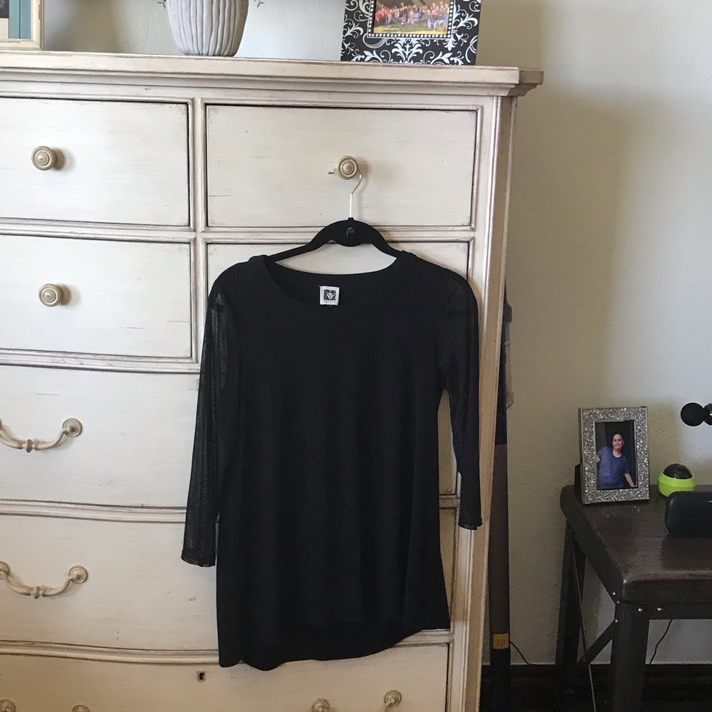 Anne Klein Black Blouse